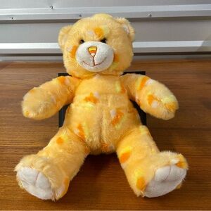 Build a Bear Candy Corn Orange Bear Plush Stuffed Animal